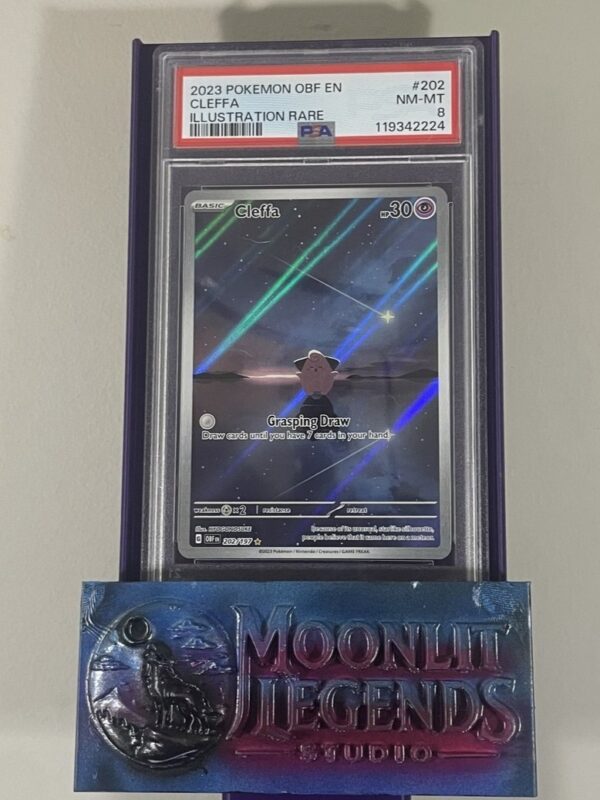 Cleffa – Obsidian Flames #202/197, Illustration Rare (PSA 8 NM-MT)