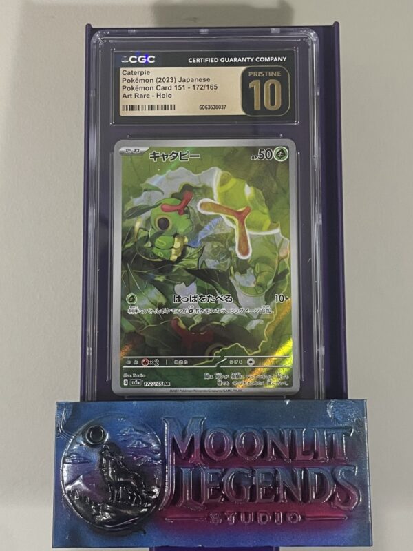 Caterpie – Japanese Pokémon Card 151 #172/165, Art Rare Holo (CGC 10 Pristine)