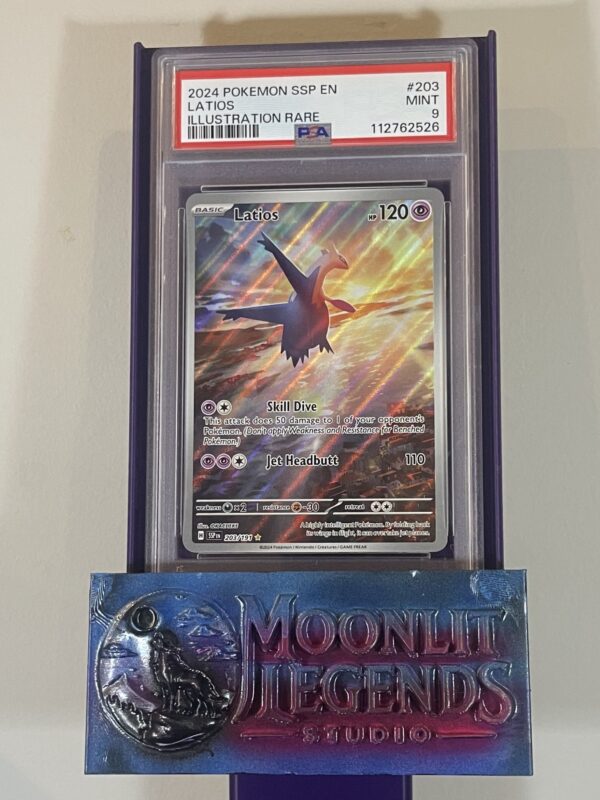 Latios – SSP EN #203, Illustration Rare (PSA Mint 9)