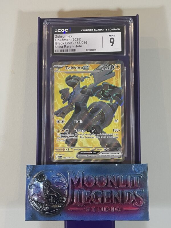 Zekrom ex – Black Bolt #158/086, Ultra Rare Holo (CGC Mint 9)