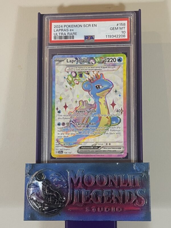 Lapras ex – SCR EN #158/142, Ultra Rare (PSA Gem MT 10)