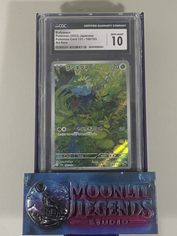 Bulbasaur – Japanese Pokémon Card 151 #166/165, Art Rare (CGC 10 Gem Mint)