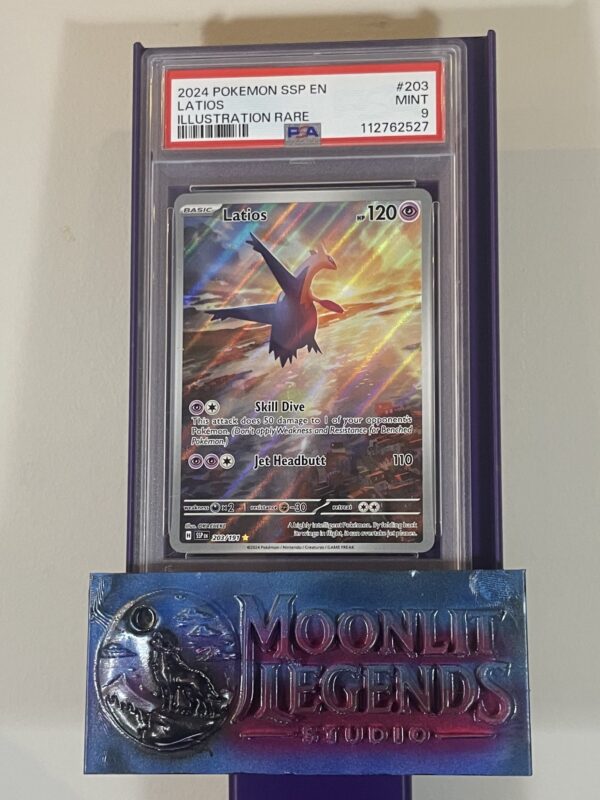 Latios – SSP EN #203, Illustration Rare (PSA Mint 9)