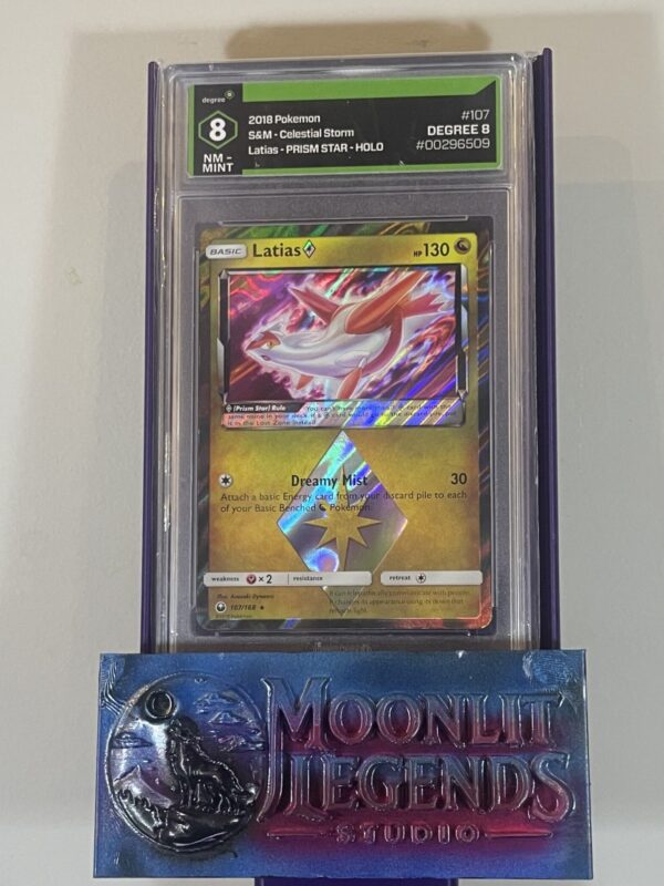 Latias Prism Star – S&M Celestial Storm #107/168, Holo (Degree NM-Mint 8)