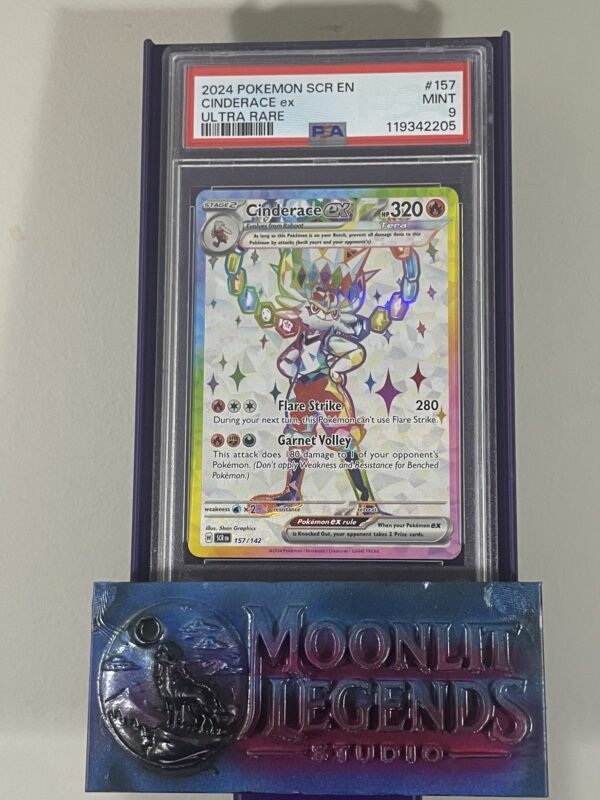 Cinderace ex – Stellar Crown #157/142, Ultra Rare (PSA 9 MINT)