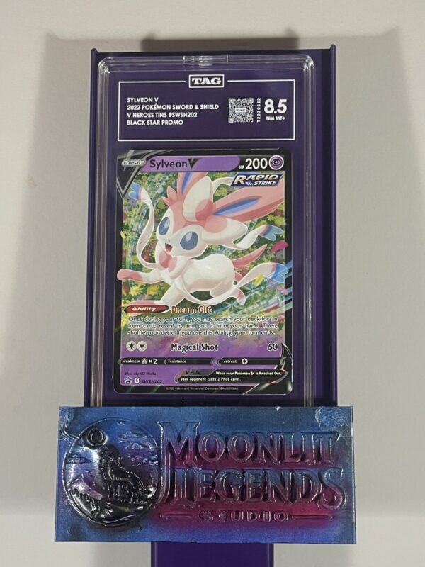 Sylveon V – Sword & Shield V Heroes Tins #SWSH202, Black Star Promo (TAG NM MT+ 8.5)