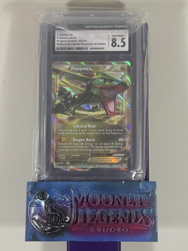 Rayquaza EX – Dragons Exalted, Battle Arena Decks (CGC 8.5 NM/Mint+)