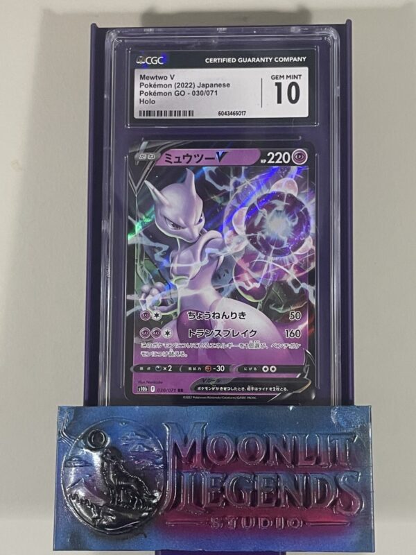 Mewtwo V – Japanese Pokémon GO #030/071, Holo (CGC 10 Gem Mint)