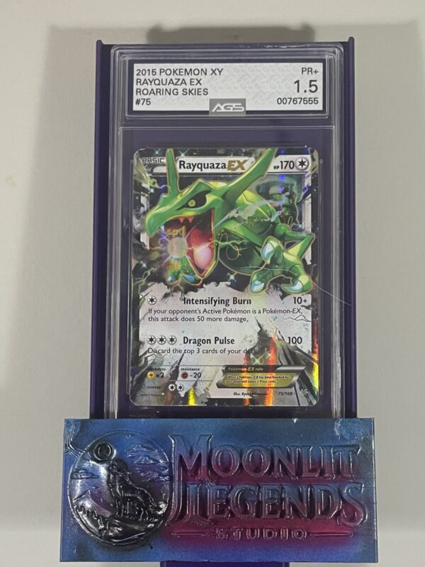 Rayquaza EX – Roaring Skies #75, Holo Rare (AGS PR+1.5)