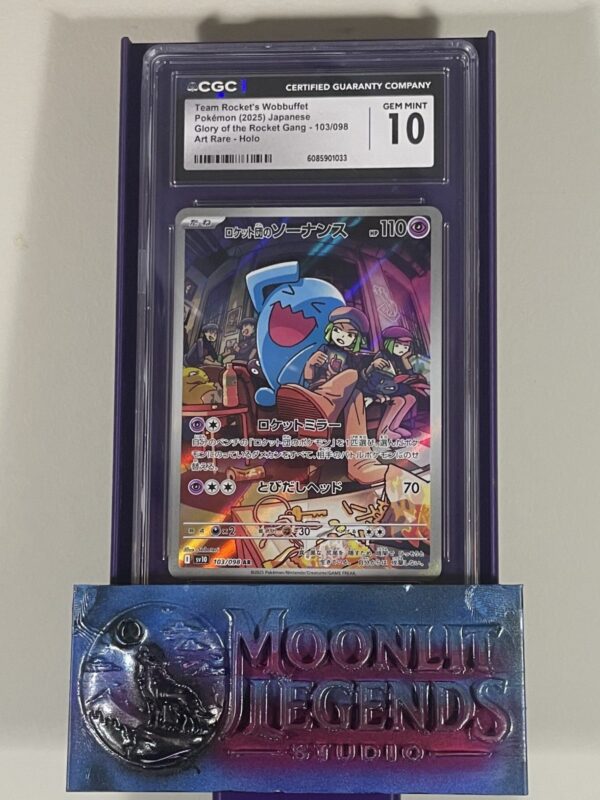 Team Rocket’s Wobbuffet – Japanese Glory of the Rocket Gang #103/098, Art Rare Holo (CGC Gem Mint 10)