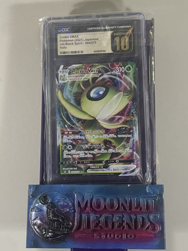 Celebi VMAX – Japanese Jet-Black Spirit #004/070, Holo (CGC 10 Pristine)