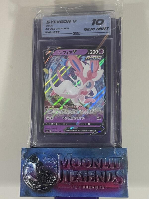 Sylveon V – Japanese Eevee Heroes #040/069 (CAG Gem Mint 10)