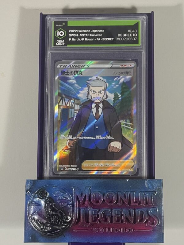 Professor’s Research (Professor Rowan) – Japanese VSTAR Universe #248, Full Art Secret Rare (Degree 10 Gem Mint)
