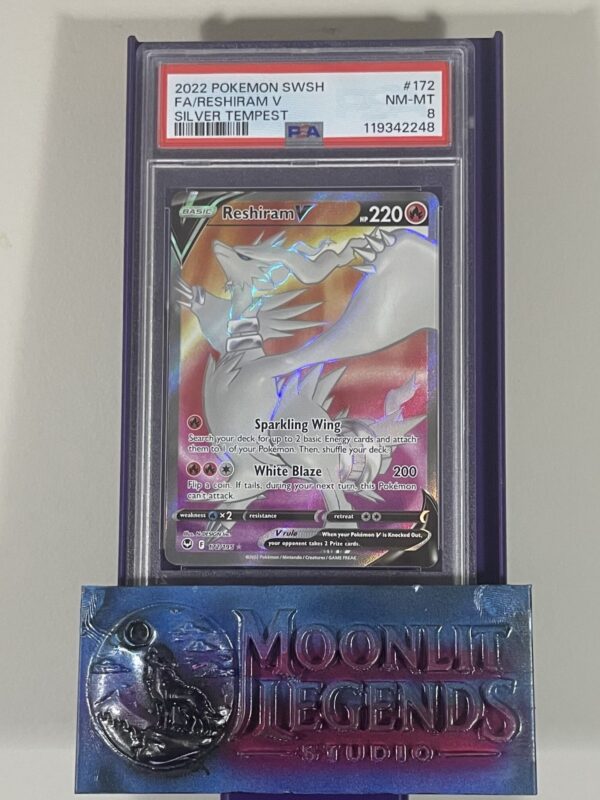 Reshiram V – Silver Tempest (PSA 8 NM-MT)