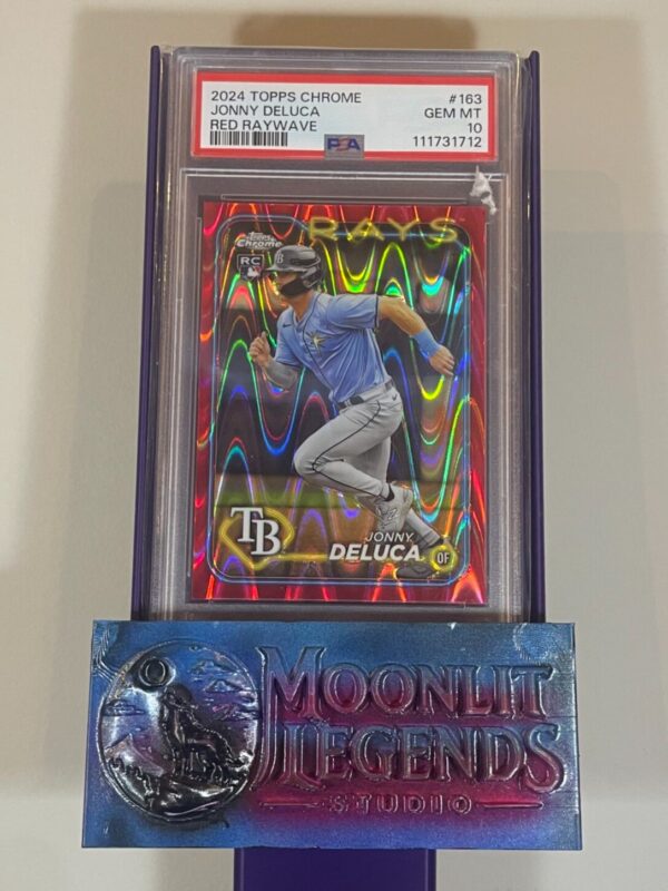 Jonny Deluca – 2024 Topps Chrome #163, RayWave Red Refractor (PSA 10 Gem Mint)