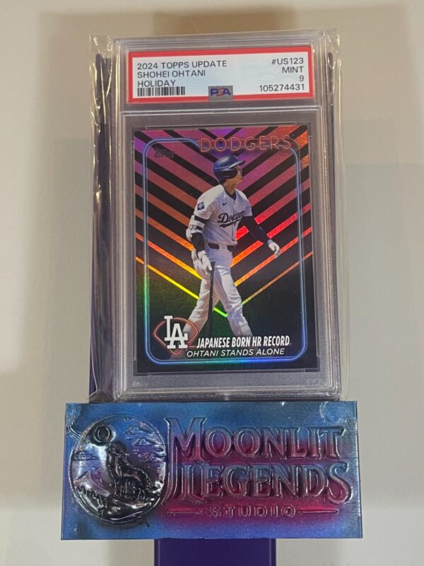 Shohei Ohtani – 2024 Topps Update #US123, Holiday Japanese-Born HR Record (PSA 9 Mint)