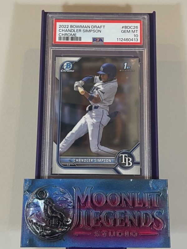 Chandler Simpson – 2022 Bowman Draft Chrome #BDC-26, 1st Bowman RC (PSA 10 Gem Mint)