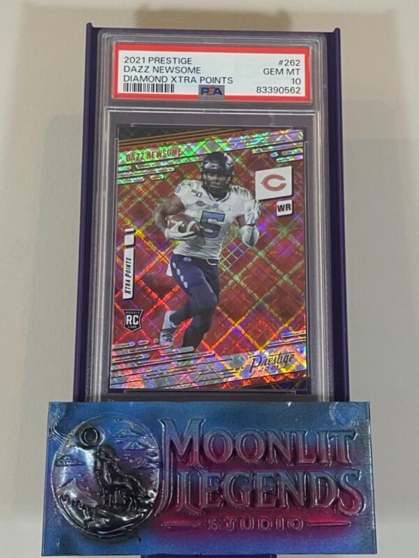 Dazz Newsome – 2021 Panini Prestige #262, Xtra Points Diamond RC (PSA 10 Gem Mint)