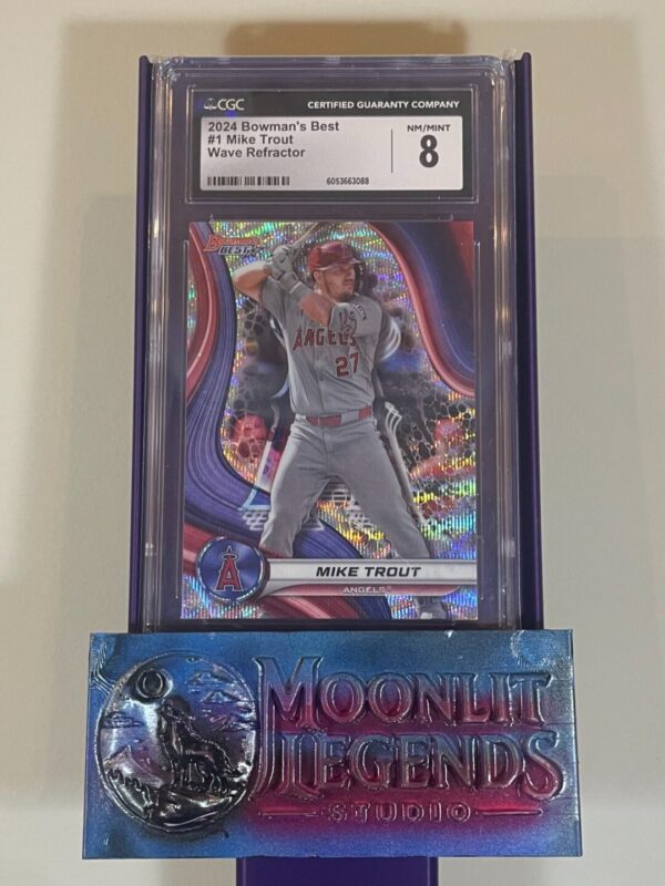Mike Trout – 2024 Bowman’s Best #1, Wave Refractor (CGC 8 NM/Mint)