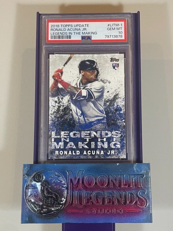 Ronald Acuna Jr. – 2018 Topps Update #LITM-1, Legends in the Making, Blue (PSA 10 Gem Mint)