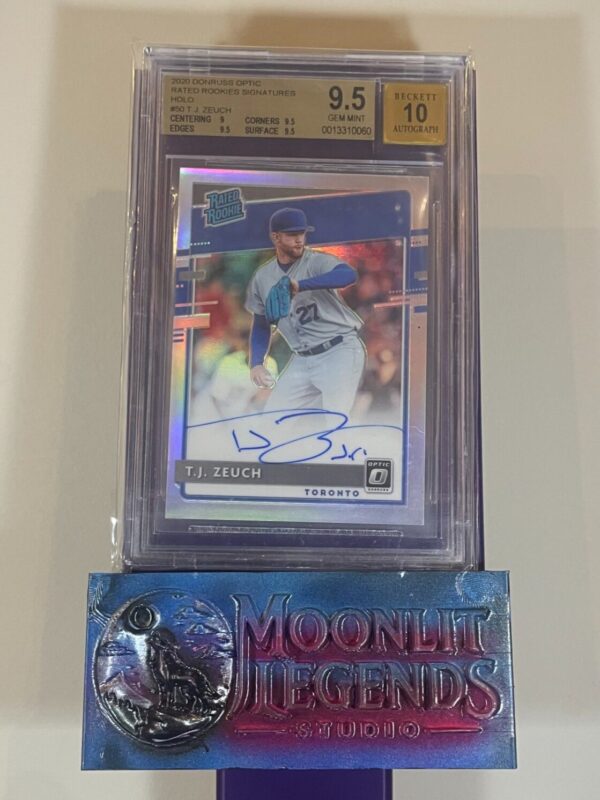 TJ Zeuch – Donruss Optic Autograph (Beckett 9.5 Gem Mint)