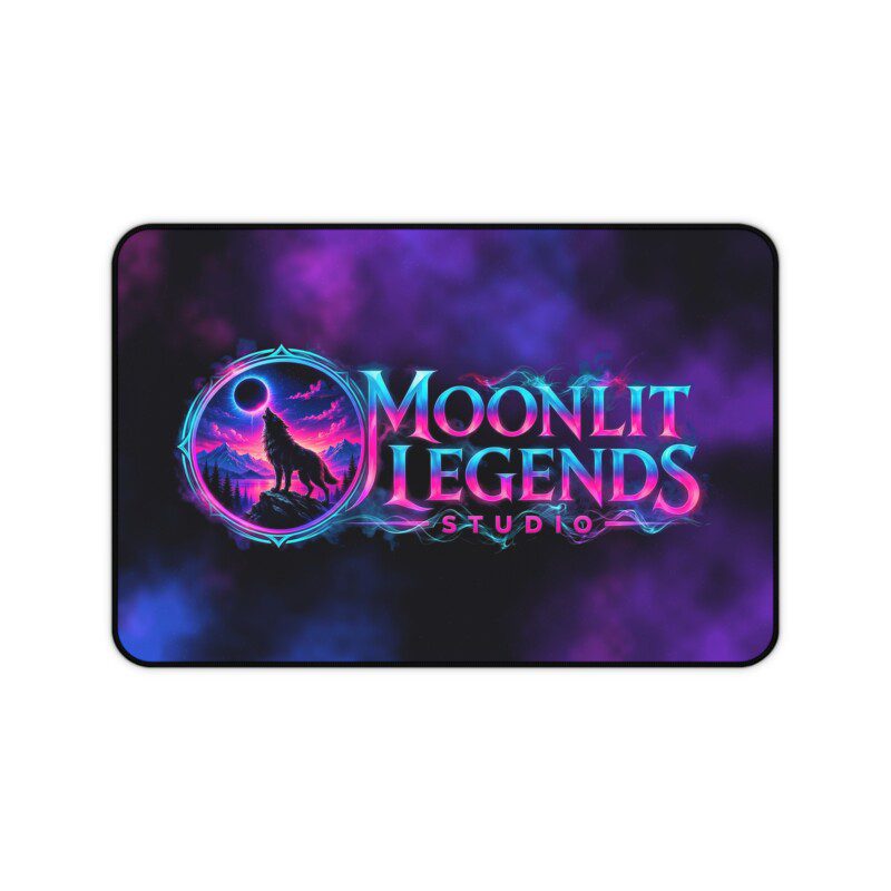 Moonlit Legends Studio Logo Desk Mat - Extended Mouse Pad