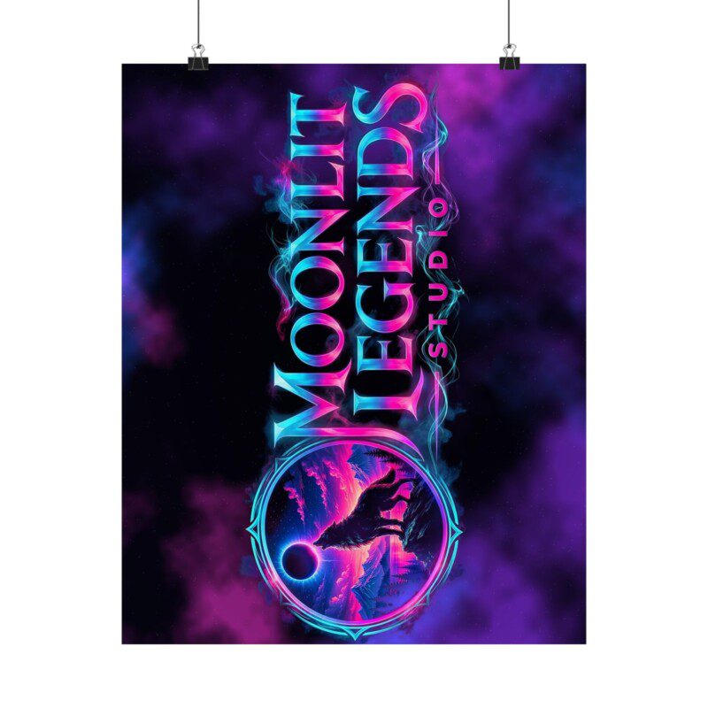 Moonlit Legends Studio Logo Wall Poster