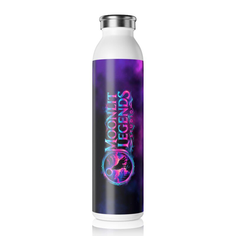 Moonlit Legends Studio Logo Slim Water Bottle