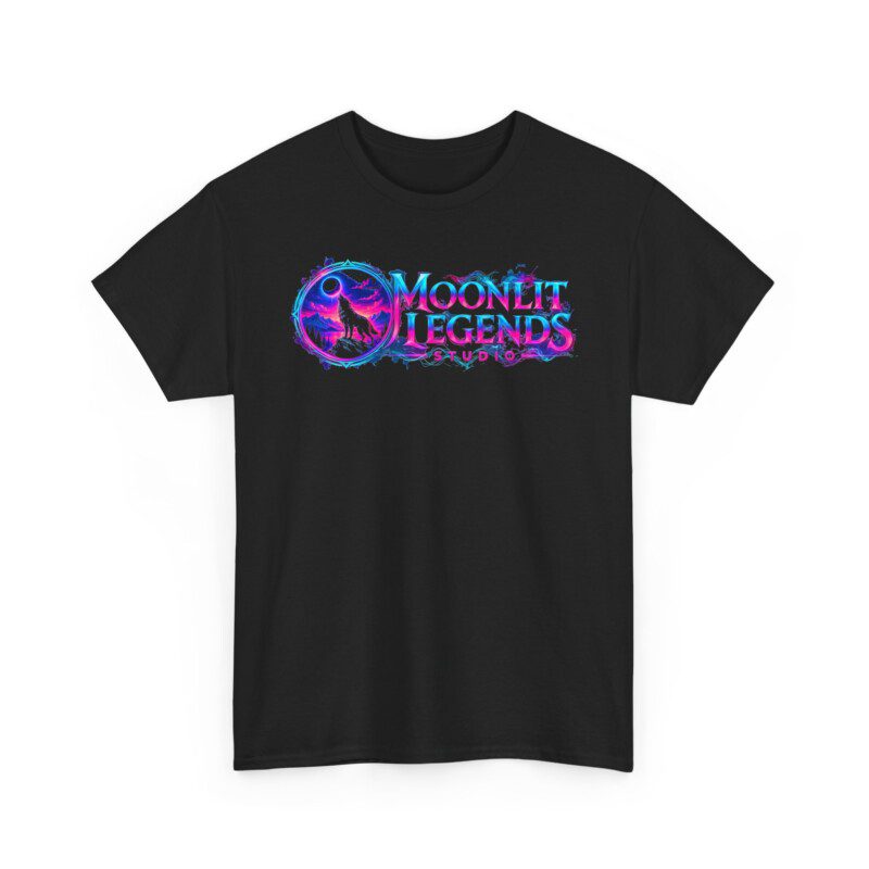Moonlit Legends Studio Logo T-Shirt - Unisex Heavy Cotton