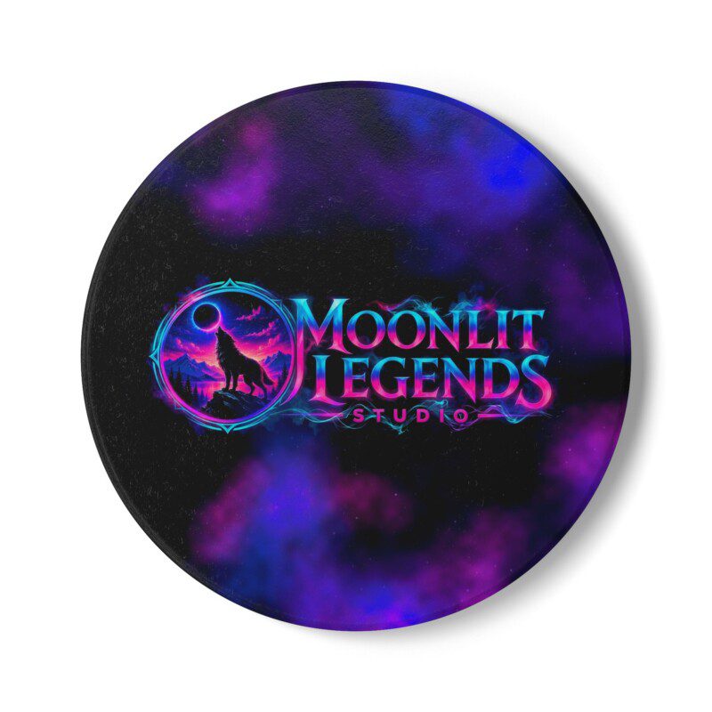 Moonlit Legends Studio Logo Ceramic Coaster