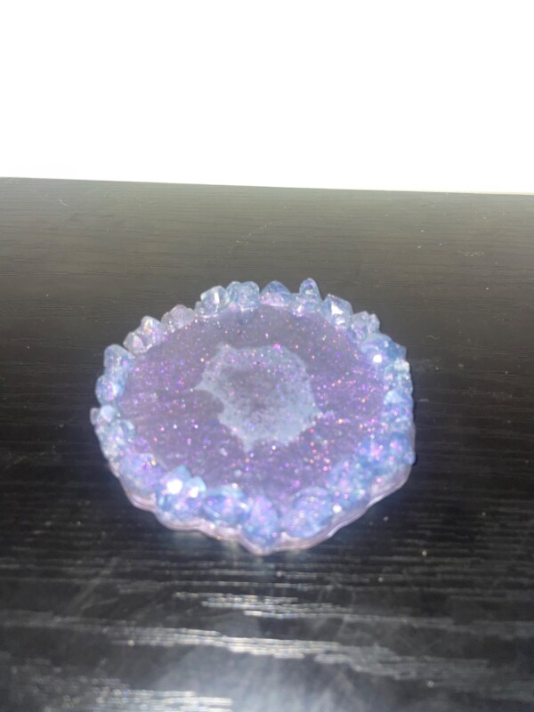 Resin Crystal-Edge Trinket Dish