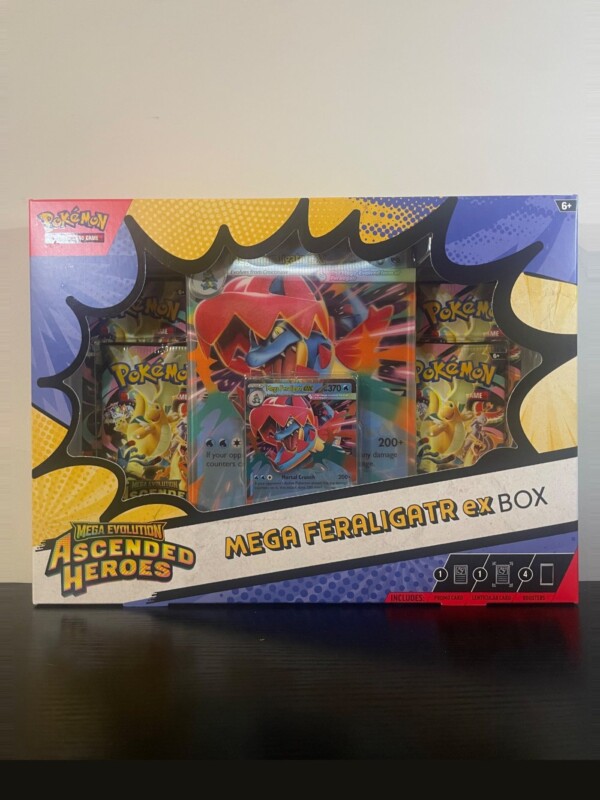 Mega Evolution Ascended Heroes Mega Feraligatr ex Box