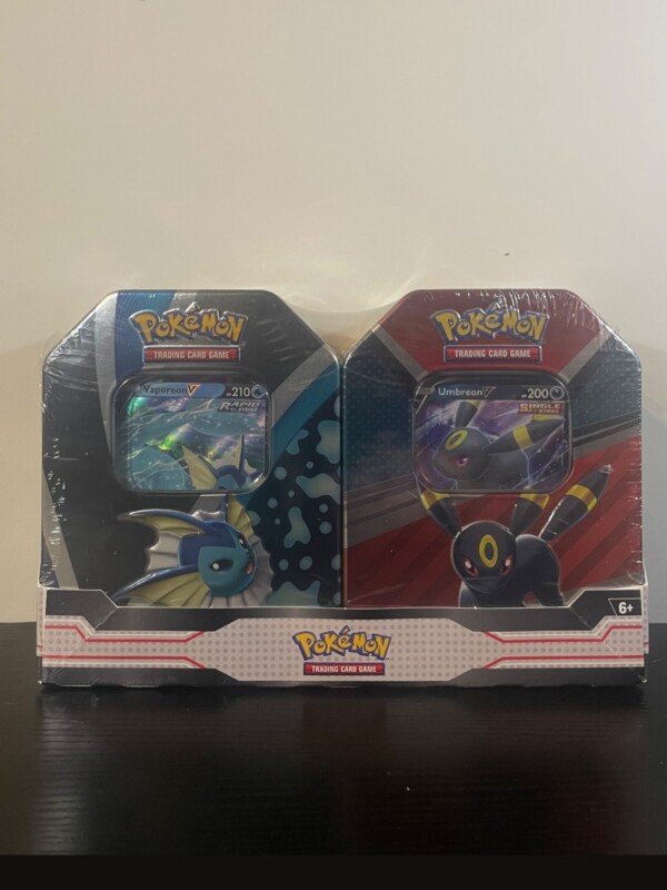 Umbreon V and Vaporeon V Tin