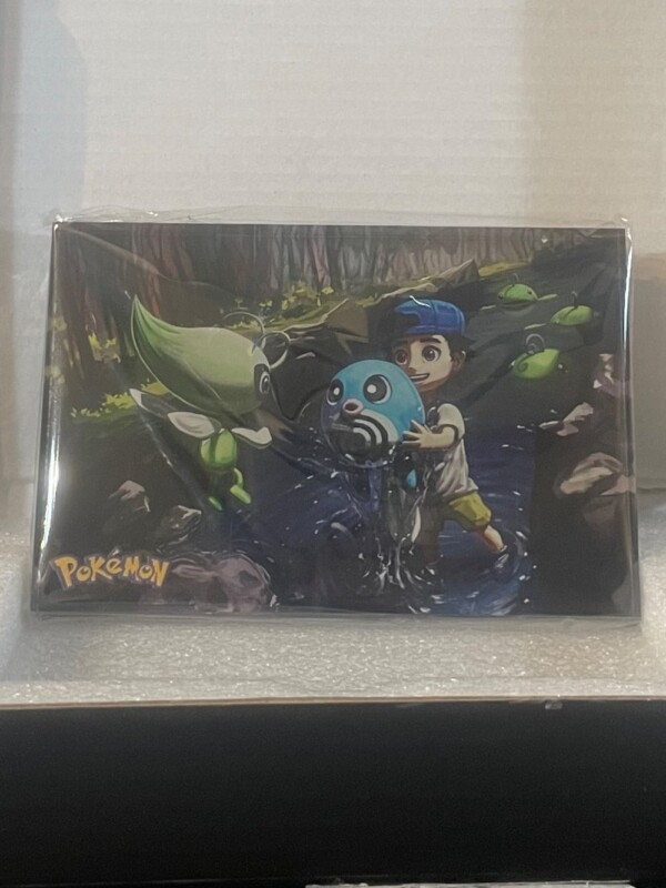 Acrylic Art Block – Celebi, Trainer and Poliwhirl
