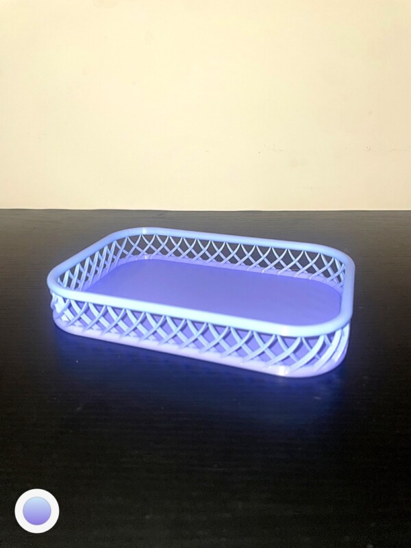 Purple Woven Lattice Tray