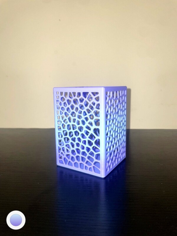 Purple Honeycomb Square Pen Cup