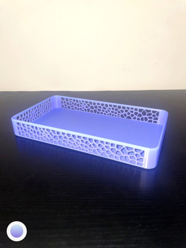 Purple Voronoi Lattice Tray