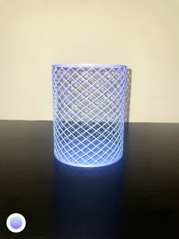 Purple Open Diamond Lattice Cup (Large Open Diamonds)
