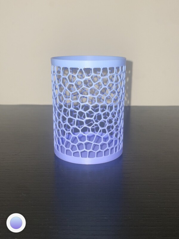 Purple Organic Cell Lattice Cup