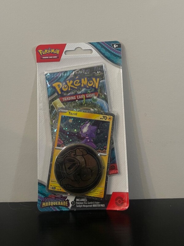 Scarlet and Violet Twilight Masquerade Checklane Blister – Toxel