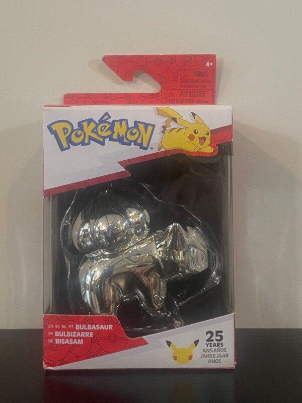 25th Anniversary Silver Bulbasaur Figure