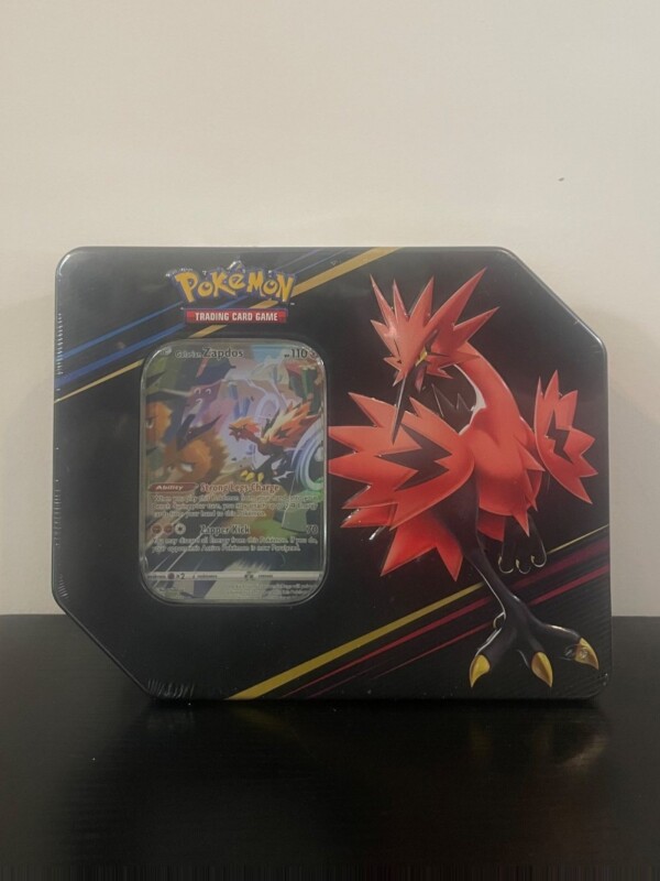 Crown Zenith Galarian Zapdos Tin