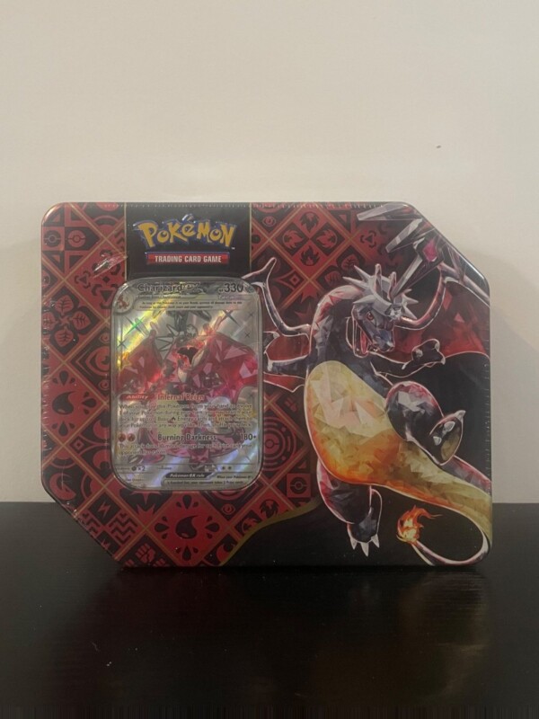 Scarlet and Violet Paldean Fates Charizard ex Tin