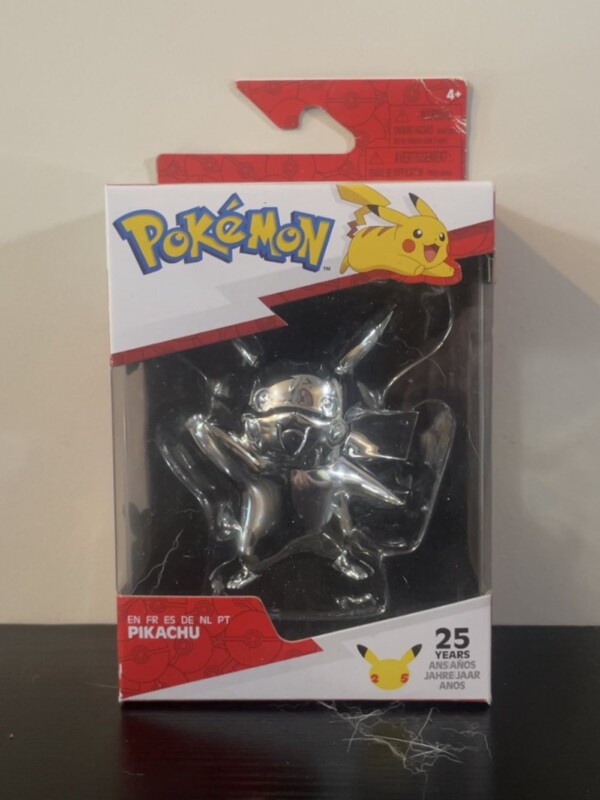 25th Anniversary Silver Pikachu Figure – Second Set
