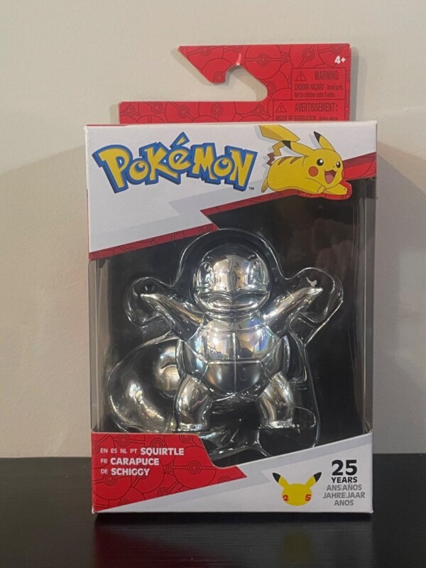 25th Anniversary Silver Squirtle Figure