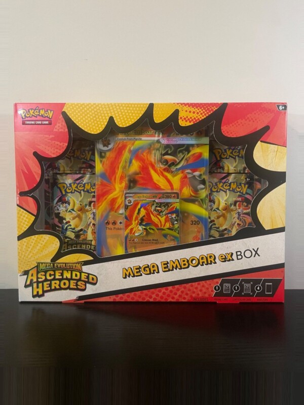 Mega Evolution Ascended Heroes Mega Emboar ex Box