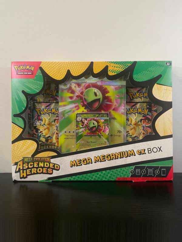 Mega Evolution Ascended Heroes Mega Meganium ex Box